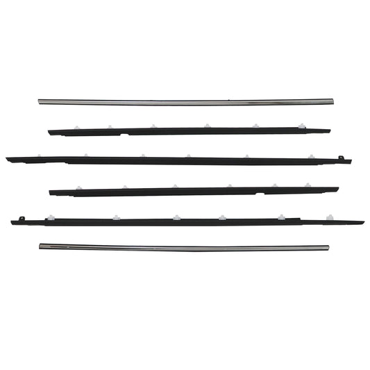 6 PCS Door Belt Molding For 91-98 TOYOTA Land Cruiser 80 FJ80 FZJ80 LX450 NEW