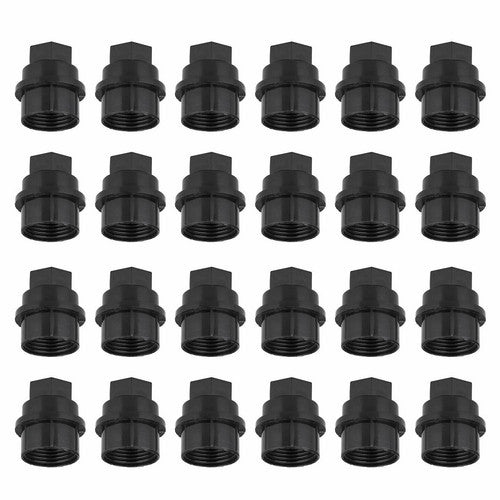 24X Black Lug Nut Covers Caps Full Size Truck For GMC Yukon SLT Sport 5.3L 2009