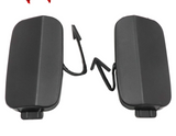 For Audi Q7 2010-2015 1 Pair Rear Bumper Left Right Tow Hook Eye Cover Unpainted