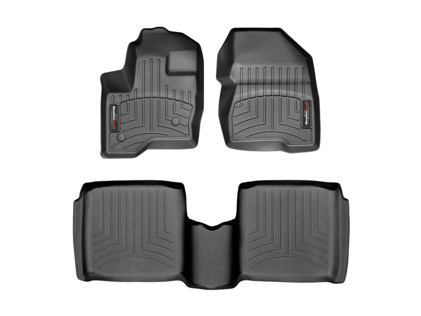 New For 2010-2019 Lincoln MKT Front & Rear Velour Floor Mats Carpet Black 4PCS