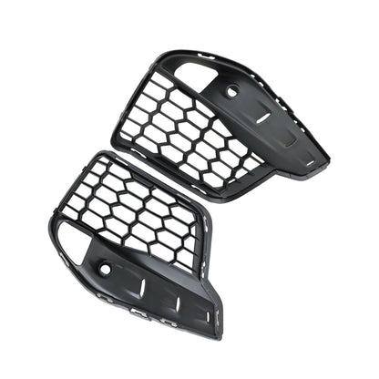 Fit BMW X5 M X6 F85 F86 2013 Front Bumper Open Grid Grilles Pairs Black Painted