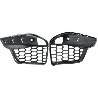 Fit BMW X5 M X6 F85 F86 2013 Front Bumper Open Grid Grilles Pairs Black Painted