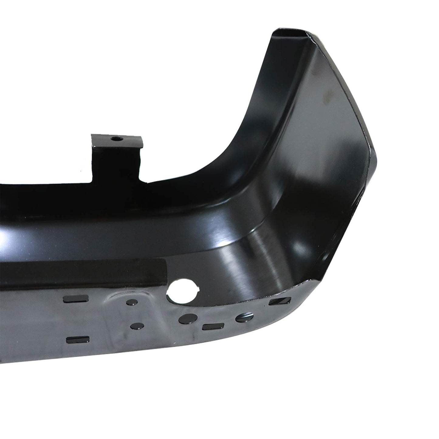 Fit 19-23 Ford Ranger Black Right Rear Bumper End Caps w/ Parking Sensor Holes