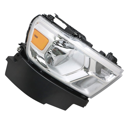 Passenger For 2019-2024 Dodge RAM 1500 Chrome Trim Halogen Headlight 68316080AJ