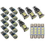 18Pcs For Toyota Tundra 2007-2021 White Auto Interior LED Light Bulb Package Kit