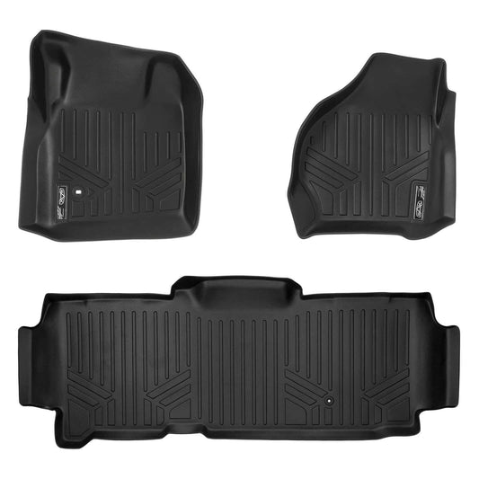 TPE Floor Mats Liners For 1999-2007 Ford F250 F350 F450 SuperDuty Extended Cab