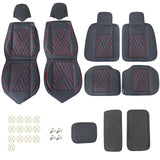 Fit For Infiniti M35 G35 G37 Full Set Car 5-Seat Covers Leather Front + Rear Pad