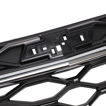 For 18-21 Chevy Equinox L LS LT Front Bumper Upper Mesh Grille Black/Chrome Trim