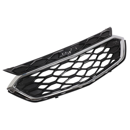 For 18-21 Chevy Equinox L LS LT Front Bumper Upper Mesh Grille Black/Chrome Trim