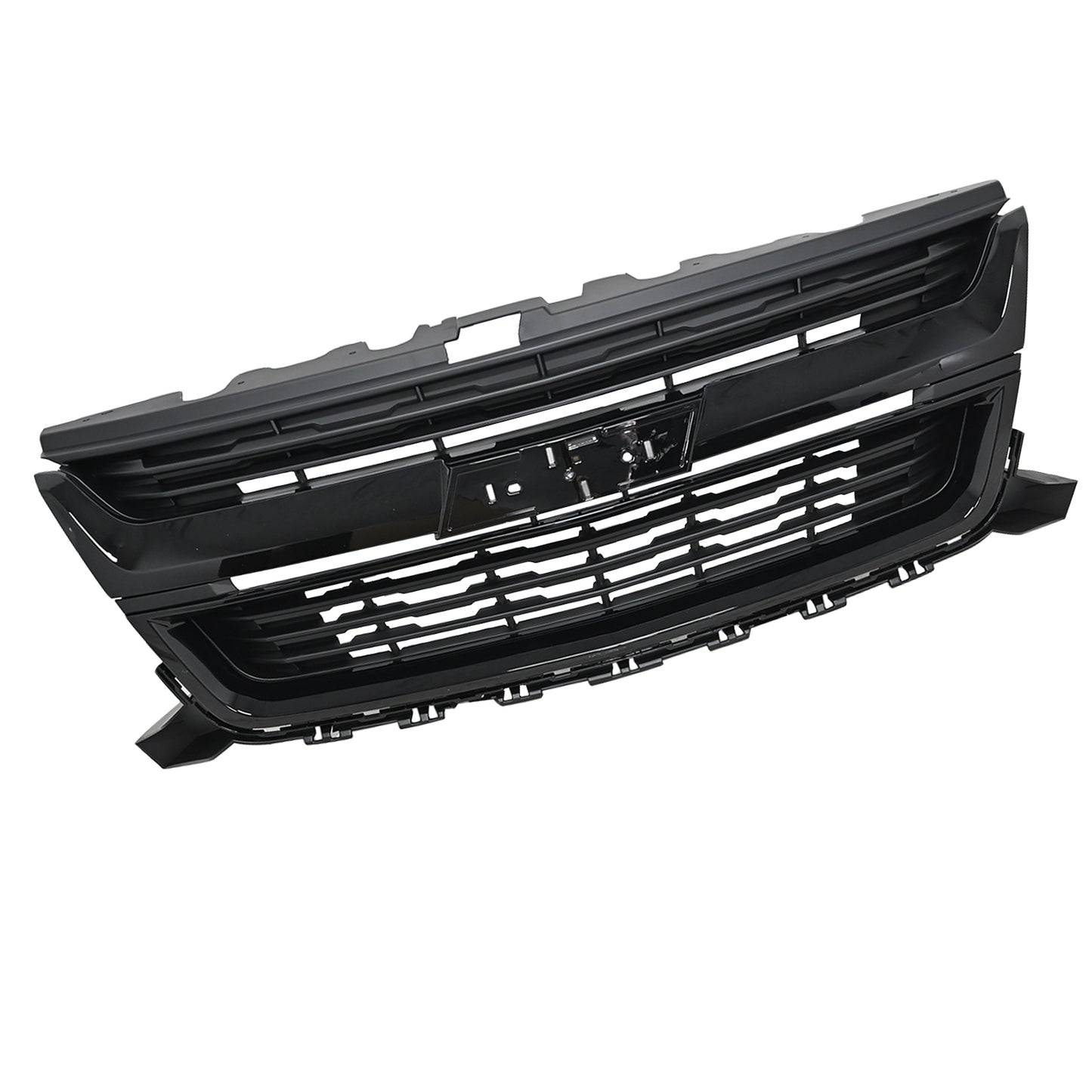 For 2015-2019 20 Chevrolet Colorado Front Bumper Upper Grille Gloss Black Grill