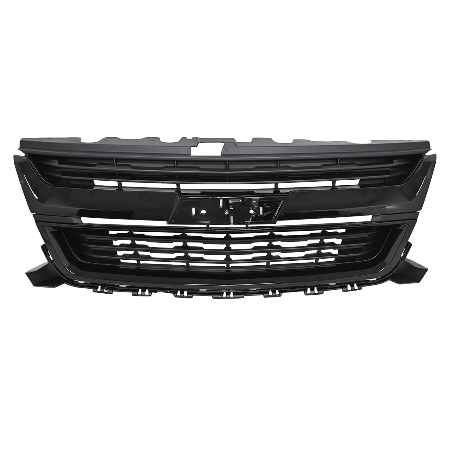 For 2015-2019 20 Chevrolet Colorado Front Bumper Upper Grille Gloss Black Grill