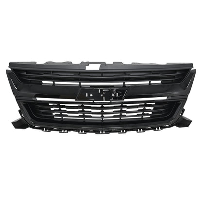 For 2015-2019 20 Chevrolet Colorado Front Bumper Upper Grille Gloss Black Grill