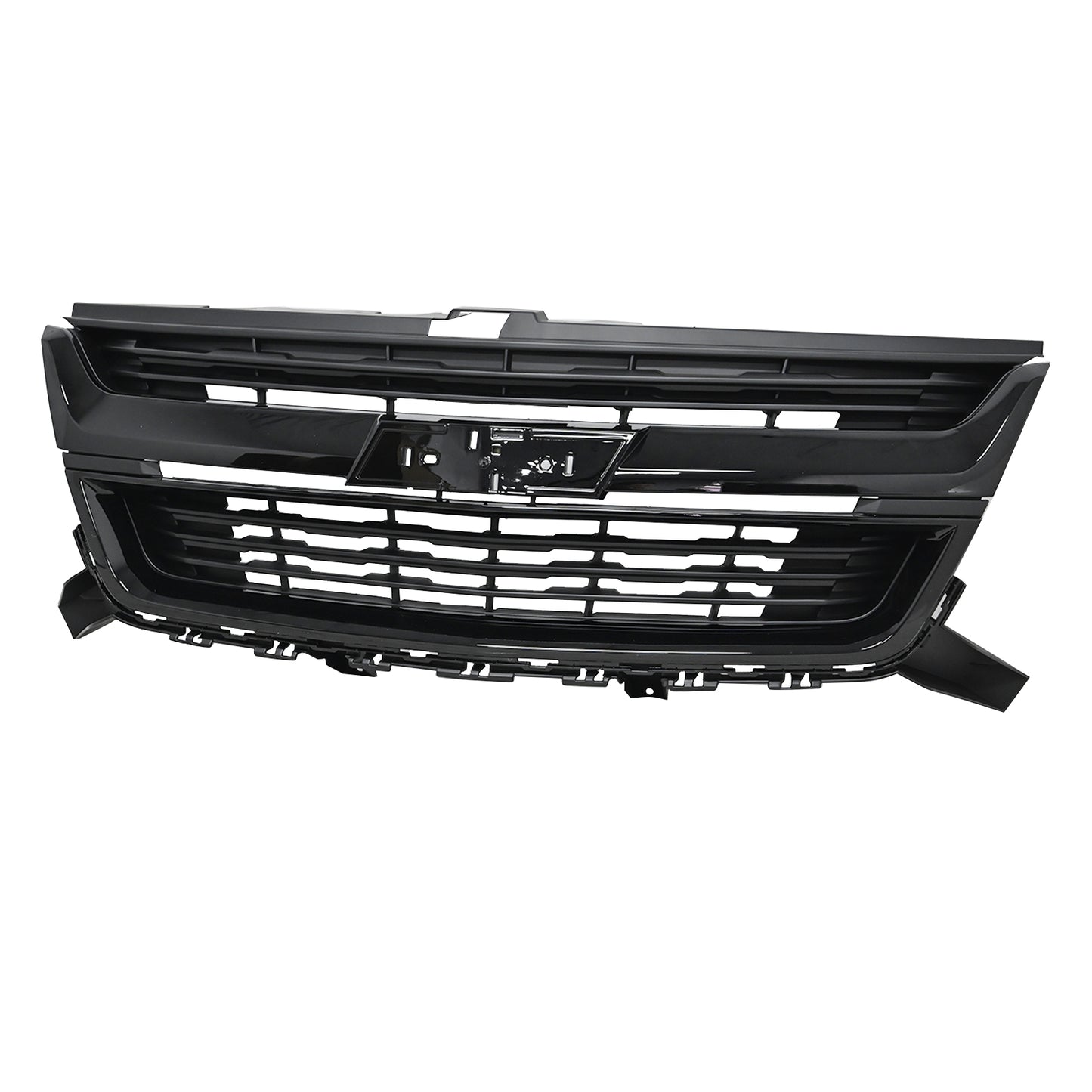 For 2015-2019 20 Chevrolet Colorado Front Bumper Upper Grille Gloss Black Grill