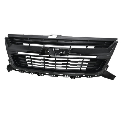 For 2015-2019 20 Chevrolet Colorado Front Bumper Upper Grille Gloss Black Grill