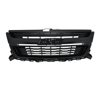 For 2015-2019 20 Chevrolet Colorado Front Bumper Upper Grille Gloss Black Grill