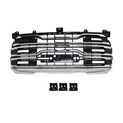 Front Bumper Grille Grill Assembly For 2022-2026 GMC Sierra 1500 AT4 Chrome