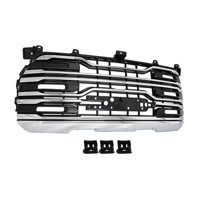 Front Bumper Grille Grill Assembly For 2022-2026 GMC Sierra 1500 AT4 Chrome