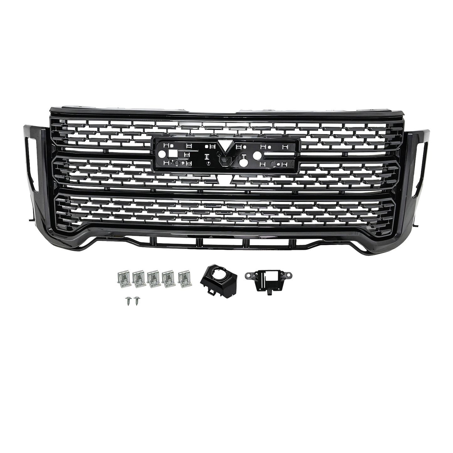 For 2020-23 GMC Sierra 2500 HD 3500 HD Denali Front Bumper Grille W/ Camera