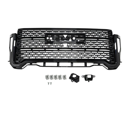 For 2020-23 GMC Sierra 2500 HD 3500 HD Denali Front Bumper Grille W/ Camera
