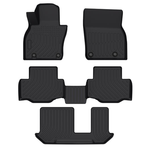 TPE Floor Mats Liner For 2024-2025 Mazda CX-90 & CX-90 PHEV 8-Seats Replacement