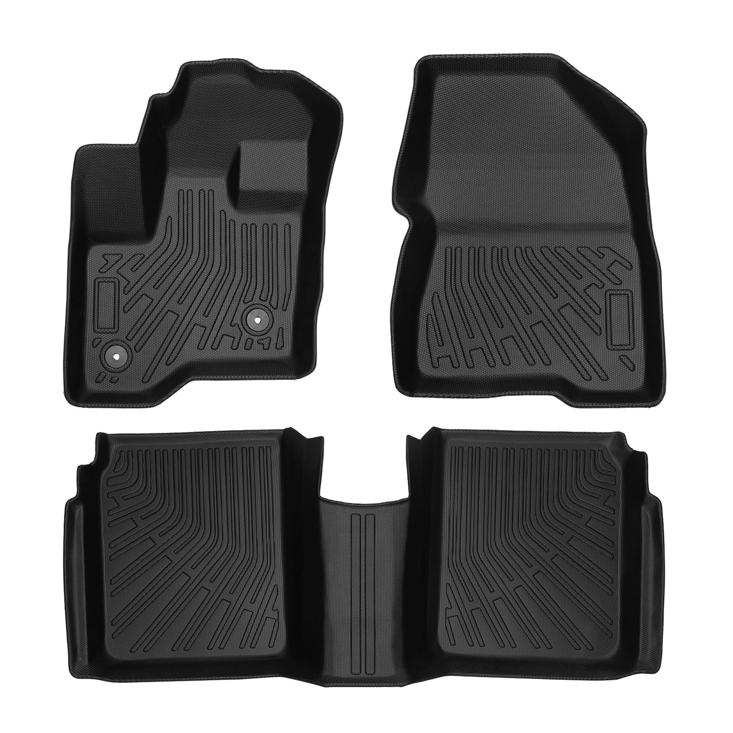 3D Floor Mats Liner For 2009-2019 Ford Flex 4-Door Front & Rear All Weather TPE