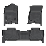 Floor Mats Liner For 2007-2014 Chevy Tahoe Suburban GMC Yukon XL Front & 2nd TPE