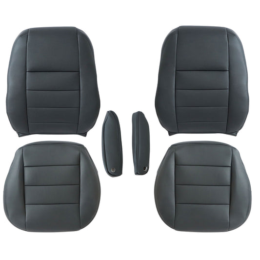 For 05-09 Land Rover LR3 Discovery 3 Front Leather Seat Cover & Armrest Cover US