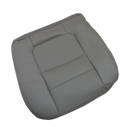 Passenger Side Bottom Perf Leather Seat Cover Gray For 2001 Ford F250 F350 F450