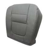 Passenger Side Bottom Perf Leather Seat Cover Gray For 2001 Ford F250 F350 F450