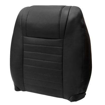 For 2005-2009 Ford Mustang GT 2-Door Driver Top AC Leather Seat Cover Black