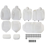 For 2017 to 2023 Tesla Model 3 Front & Rear Full Set Leather 5 Seat Cover White