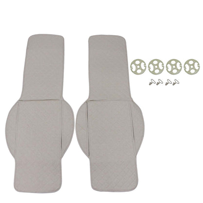 Microfiber Leather Front Row Seat Car For Nissan Seat Cover Set Protector Beige