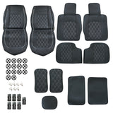For 2009-2024 Dodge Ram 1500 Car Full Surround Set Seat Cover Leather Cushion