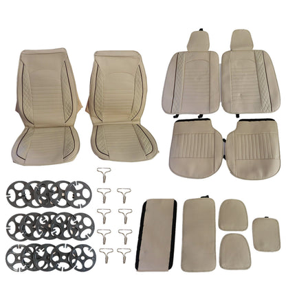 PU Leather 5 Seat Covers Full Set Front & Rear Cushion For LEXUS Deluxe Car