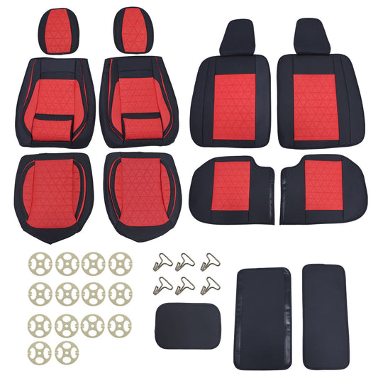 Fits Ford F-150 Car Seat Covers 5-Seat Full Set Front + Rear Protection Cushion