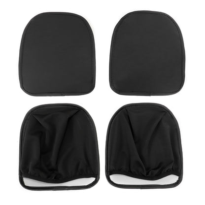 For Toyota Faux Leather Car Breathable 5-Seat Covers Front Rear Cushion Black