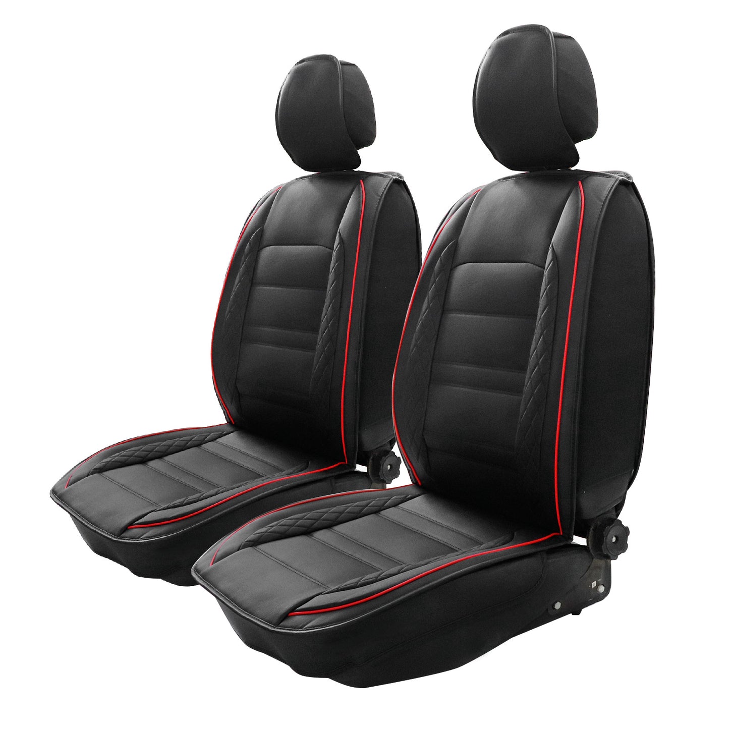 For Toyota Faux Leather Car Breathable 5-Seat Covers Front Rear Cushion Black